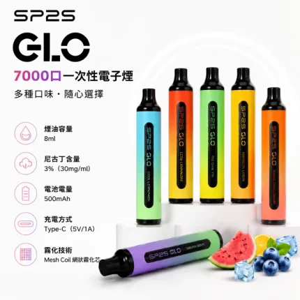 思博瑞/SP2S GLO 7000口一次性 15種口味
