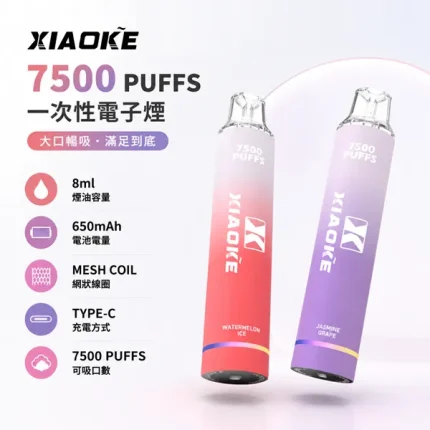 梟客/XIAOKE 7500口拋棄式 17種口味